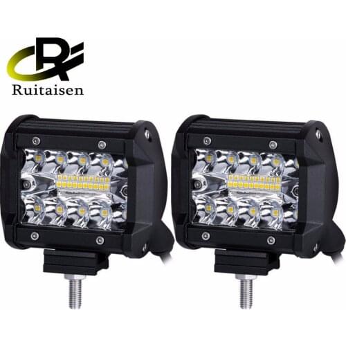 LED car light trinocular model 20LED external auxiliary maintenance 4 inch 60W work light, off-road vehicle modified spotlight