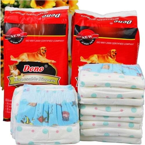 Pet Supplies & Pet Pet physiologic pants The dog Diaper Disposable Puppy Baby diapers Six sizes