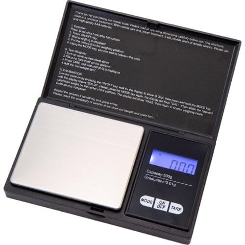 500g/0.1g High Accuracy Mini Pocket Digital Scale Digital kitchen Jewelry Electronic Scales Jewelry Gold Balance Weight