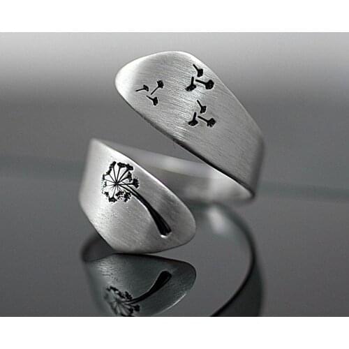 Vintage Male Female Party Finger Ring Fashion Silver Color Metal Adjustable Ring Unique Engagement Wedding Rings For Women