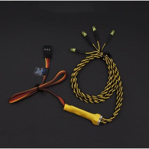 1pc Linkage Light F3 Steering 4LED Beads Left&Right Turn Signal Lighting Headlight DC 5-8V for RC DIY Model Climbing Drift Car