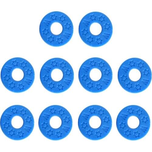 10 Pieces Guitar Strap Block Washer Acoustic Electric Guitar Bass Parts Accs