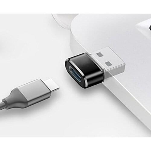 2pcs USB C Female to USB Male Adapter Type C to USB A Connector for Laptops Chargers Device DQ-Drop