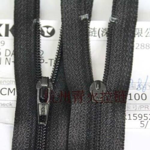 20 PCS/LOT NYLON Ykk Zipper Black CLOSE END for Jeans Pants Clothing Sewing Accessories