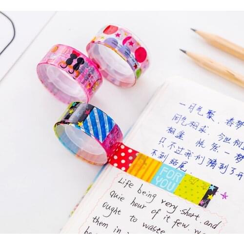 30pcs Creative Cartoon Children Stickers Glue with 2m Student Stationery Prizes Wholesale