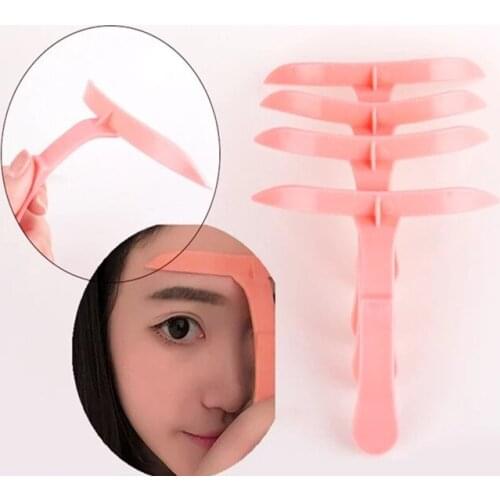 4 Pcs Permanent Eyebrow Make Up Artifact Tools / Microblading Tattoo Eyebrow Shaper Template Stencil Ruler By Free Shipping