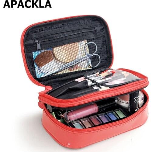 APACKLA Leather Cosmetic Bags
