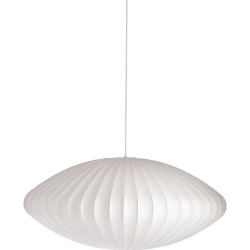 Saucer Pendant Lamp White Silk UFO Pendant Lights For Living Room Restaurant Lighting Fixtures Suspension Lustres PL315