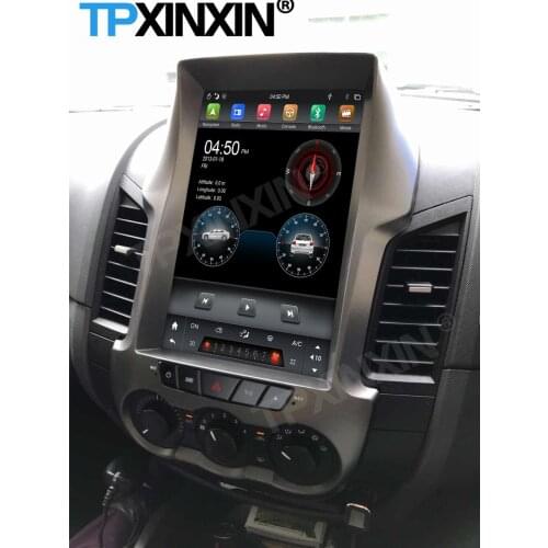 Carplay Tesla 128G Radio 2 Din Control Receiver Android For Ford Ranger 2011 2012 2013 2014 2015 2016 GPS Player Audio Head Unit