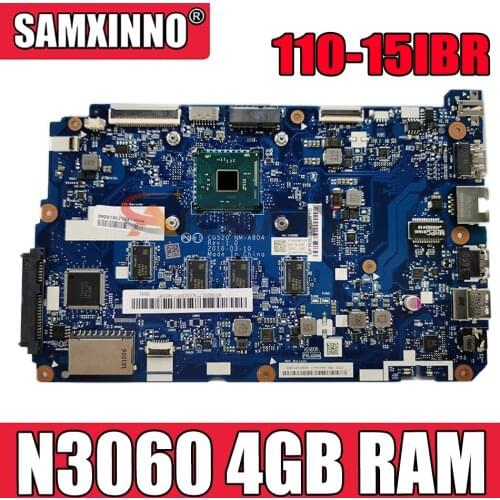 Laptop motherboard For LENOVO Ideapad 110-15IBR N3060 Mainboard NM-A804 SR2KN with 4GB RAM DDR3