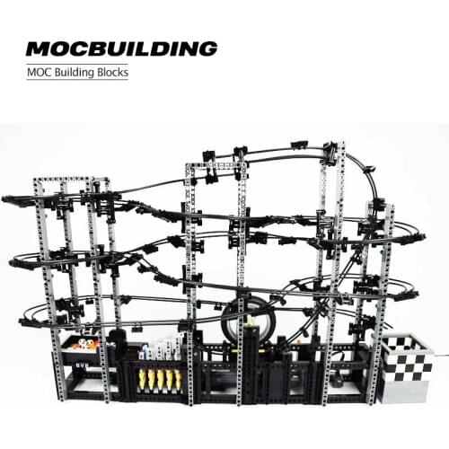 Creative Building Block Ball Shooter Marble Run Science Educational Gift Childrens toy Education Model MOC Building Blocks