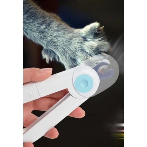 Pet Nail Clippers LED Light Blood Line Dog Nail Groomed Pliers Stainless Steel Clippers