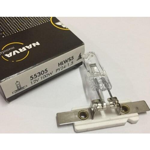 NARVA 55305 HLWS5 12V 100W PY24-1.5 halogen bulb,12V100W lamp,ZEISS JENA microscope light,105.908 688.01 EPIVAL JENATECH