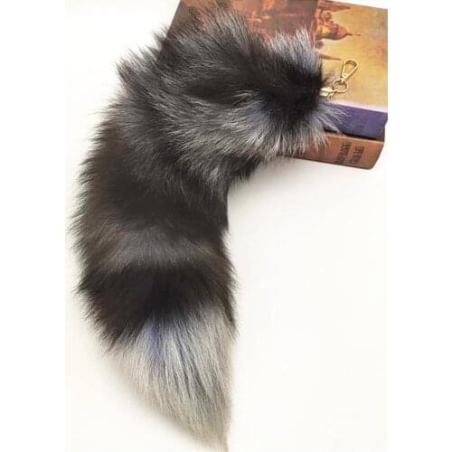 Fox Tail Car Keychain for Women/Men Real Fox Fur Tail Charm Tassels/Pendants/Ornaments/ Accessories on Bags/Shoes/Hats/Garments