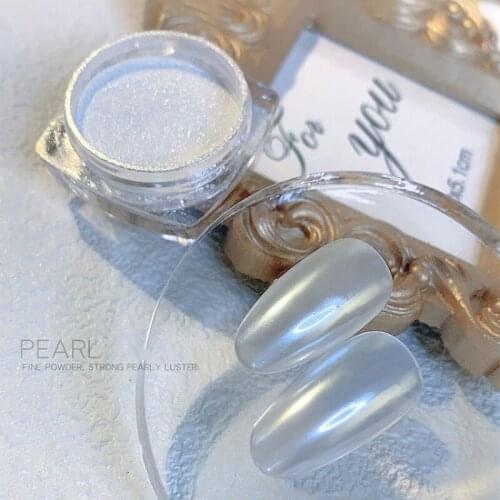 Manicure Pearl Powder Ice Muscle Powder 2021 New Fairy Highlight Powder Ice Transparent Pop White TSLM1