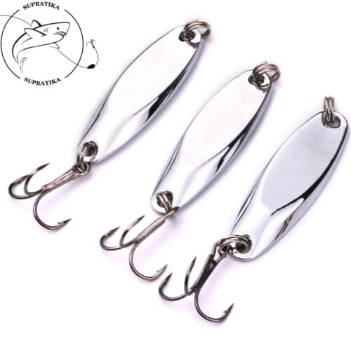 Metal Spinner Spoon Bait Fishing Lures Artificial Bass Wobbler Sequin Paillette Metal Steel Hook Tackle Lures Pesca Wire Bait