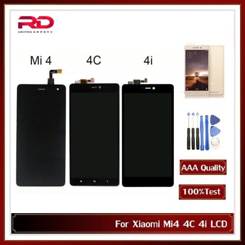 Mi4 For Xiaomi Mi4 LCD Display MI4C LCD Touch Screen Digitizer for Xiaomi Mi 4 4C 4i Mi4i LCD Screen Touch Panel 5.0" IPS Scree