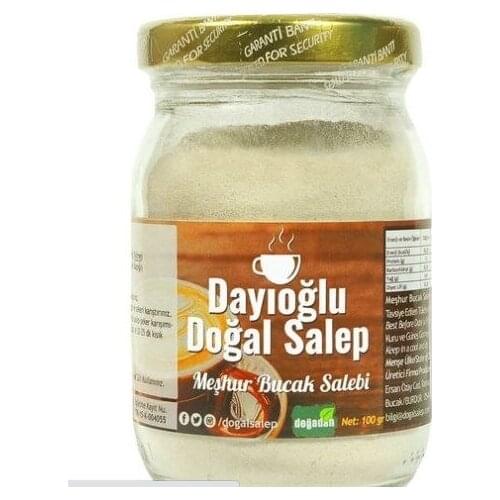 Natural Sahlep 100 Gr Famous Turkey Sahlep Parish | Salep | Sahlep | Glass Jar FREE SHİPPİNG