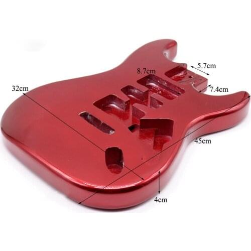 New Finished Metal Red Mahogany Electric Guitar Body DIY Guitar Kit