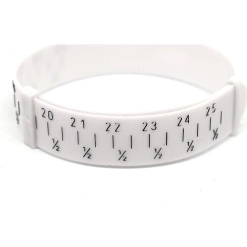 Plastic Wrist Bracelet Bangle Gauge Jewelry Wrist Finger Size Measure Tool 15cm-25cm Range, Metric & Inch, Measuring Bracelet