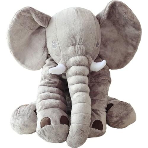 Dorimytrader 80cm Plush Cartoon Elephant Toy Giant Stuffed Soft Hot Animal Hug Pillow Doll Baby Present DY61222