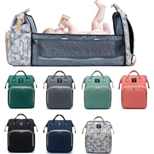 Backpack Baby Bed Mummy Maternity Multifunctional Large Capacity Nappy Diaper Bag Travel Nursing Pocket For Bebe Care
