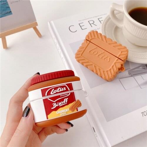Creative Caramel Cookie Sauce Silicone Case for AirPods 1 2 Pro Cases Wireless Bluetooth Headphone Box Protective Cover