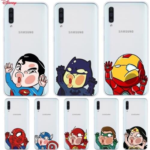 Silicone Cover Marvel Cartoon Heros For Samsung Galaxy A90 A80 A70 A70S A60 A50 A40 A30S A20S A20E A10 A10E Phone Case