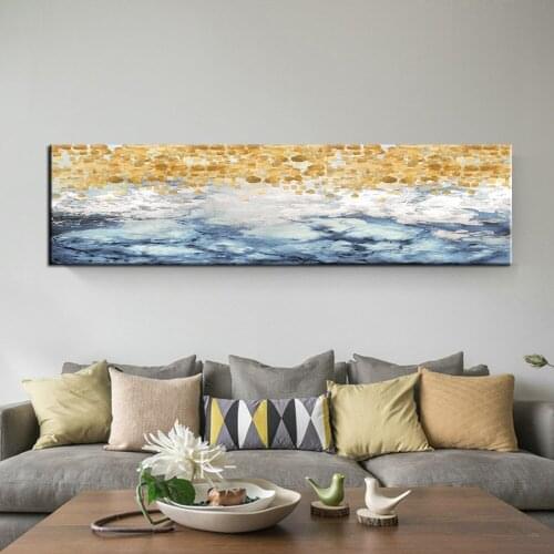 Nordic Poster Canvas Print Gold Bedroom Decoration Abstract Wall Picture For Living Room Canvas Mural Modern Simple Room