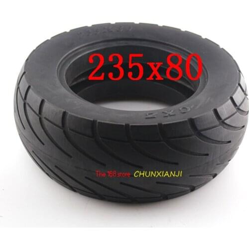 Scooter Skateboard Tyre 235*80 Solid Tires Shock Absorber tubelessTyre Damping Rubber Tyres Wheels 235x80