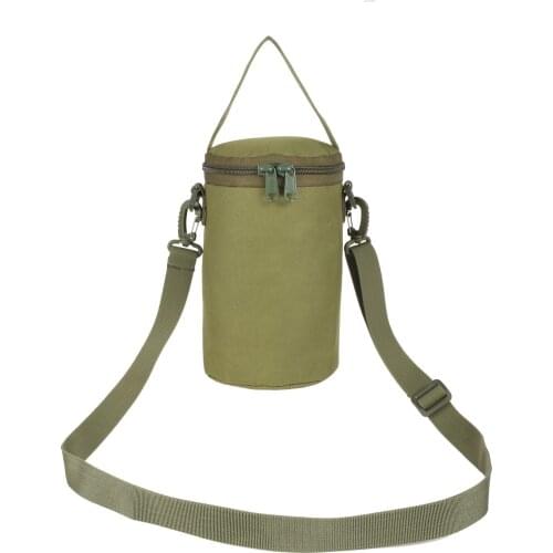 Outdoor Gas Tank Bag Camping Picnic Gas Tank Stove Convenient Anti-Collision Zipper Storage Bag Water Bottle Storage With Belt