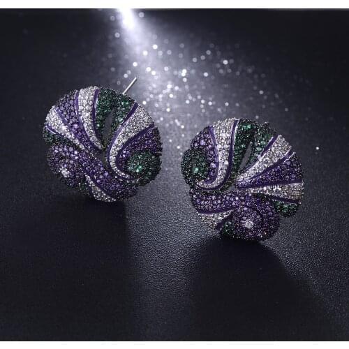 Hibride Fashion Korea Statement Earrings 2020 For Women Wedding Dubai Bridal Stud Earring Bohemia Hot Modern Jewelry SE07