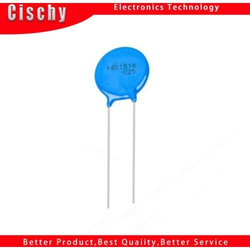 10pcs varistor 14D151K 150V piezoresistor 14D151
