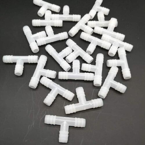 100 pcs Rabbit drinking Tee waterline Plastic pipes Quail Pigeon Parrot Bird drinking fountain Chicken tool