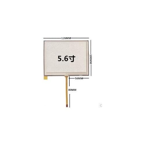 126*100 5.6 inch GPS vehicle-mounted navigation resistive handwritten touch screen