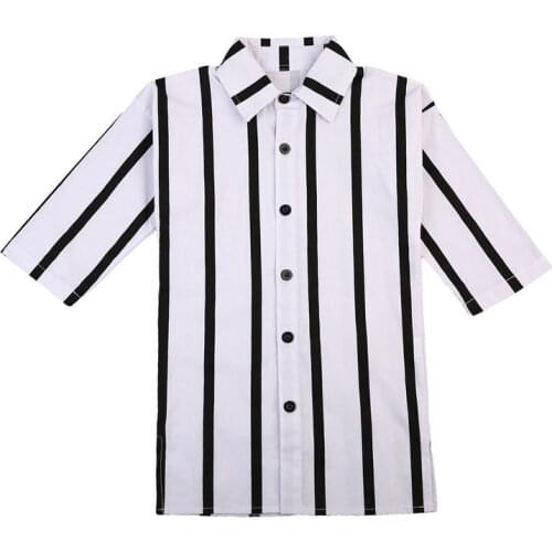 2020 Baby Girls Clothes Tee Shirts Black White Stripes Long Sleeve T-Shirts Casual PrincessDress Age 1-6Y