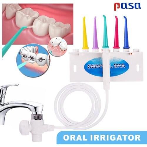 2019 Best Faucet Water Dental Flosser Oral-Irrigator Jet Interdental Brush Tooth SPA Cleaner Teeth Whitening Toothbrush Cleaning