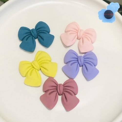 50pcs Wholesale Colorful Rosette Bow Knot Resin Shoes Accessories Garden Shoe Decorations Fit Backpack Croc Jibz Charms