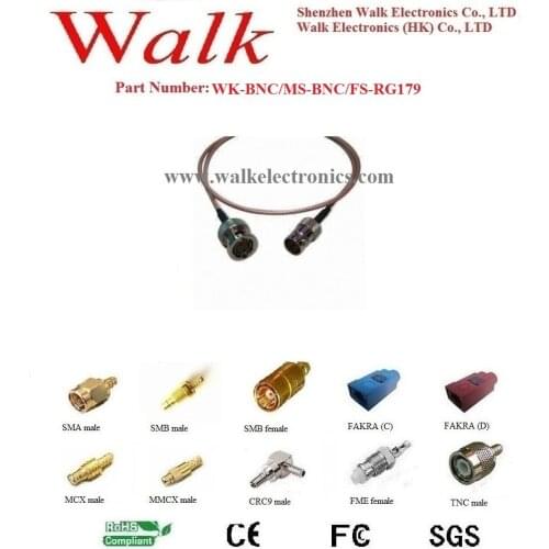 BNC male BNC female rg179 cable, BNC male female rg179 cable, bnc cable antenna