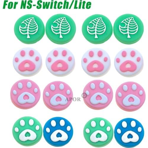Animal Crossing Thumb Stick Grip Cap Joystick Cover For Nintend Switch / Lite Joy-Con Controller Gamepad Thumbstick Case