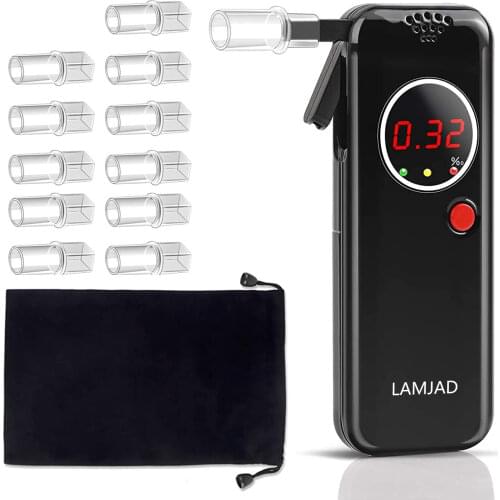 New Digital Alcohol Tester Breath Alcohol Tester Keychain Alcohol Detector Breathalizer Breathalyser Device LCD Screen AD6000NS