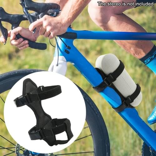 Accessories Holder Magic Sticker Adjustable Strap Bicycle Speaker Mount Cycling Roll Bar Non Slip Nylon Water Bottle Outdoor