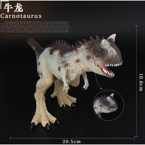 Prehistoric Jurassic Dinosaurs World Carnotaurus Big Size Animals Model Action Figures PVC High Quality Toy For Kids Gift
