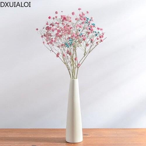 Home decorative ceramic vase Minimalist ceramic pendulum, white porcelain vase living room decor vases DXUIALOI