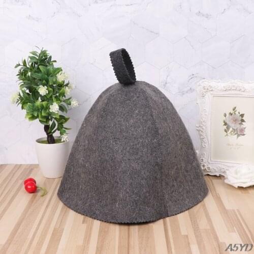 Shower Bath Wool Felt Sauna Hat Anti Heat Cap For Bath House Head Protection Sauna Hat
