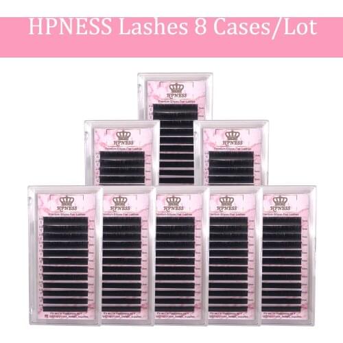 Flat Ellipse Eyelashes Extension 8 Trays/Lot Split Tips Ellipse Shaped Super Individual Soft Ellipse Lashes 100% Hand-Made