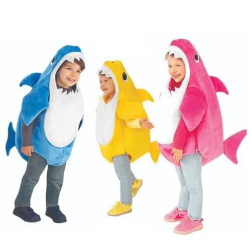 Halloween Costume Baby Shark Party Performance Costume Adult Men’s Cosplay Childrens Day kids Performance Costume