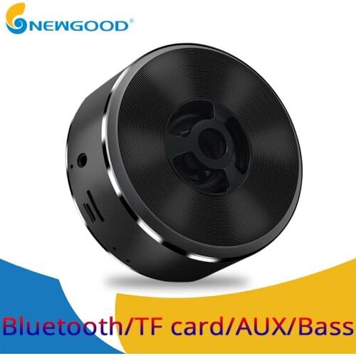 Metal Bass Bluetooth Speaker Wireless Mini Portable Bluetooth Speakers TF card AUX Mp3 Player Music Speaker Hands-free Calls
