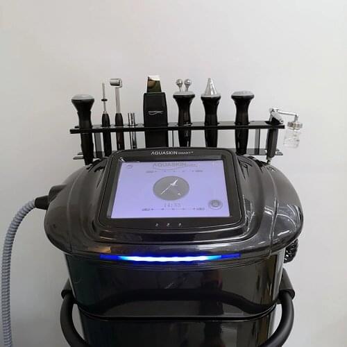 Multifunctional 10 in 1 Face Lifting Skin Rejuvenation Ultrasonic Hot Cold Hammer Oxygen Spray Galvanic Removal Beauty Machine