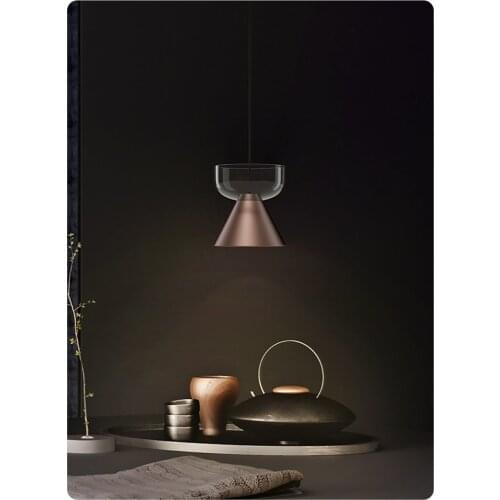 Nordic Modern Luxury Bedside Pendant Lights Dining Room Bar Art Decoration Hanging Light Industrial Wind Glass LED Pendant Lamps